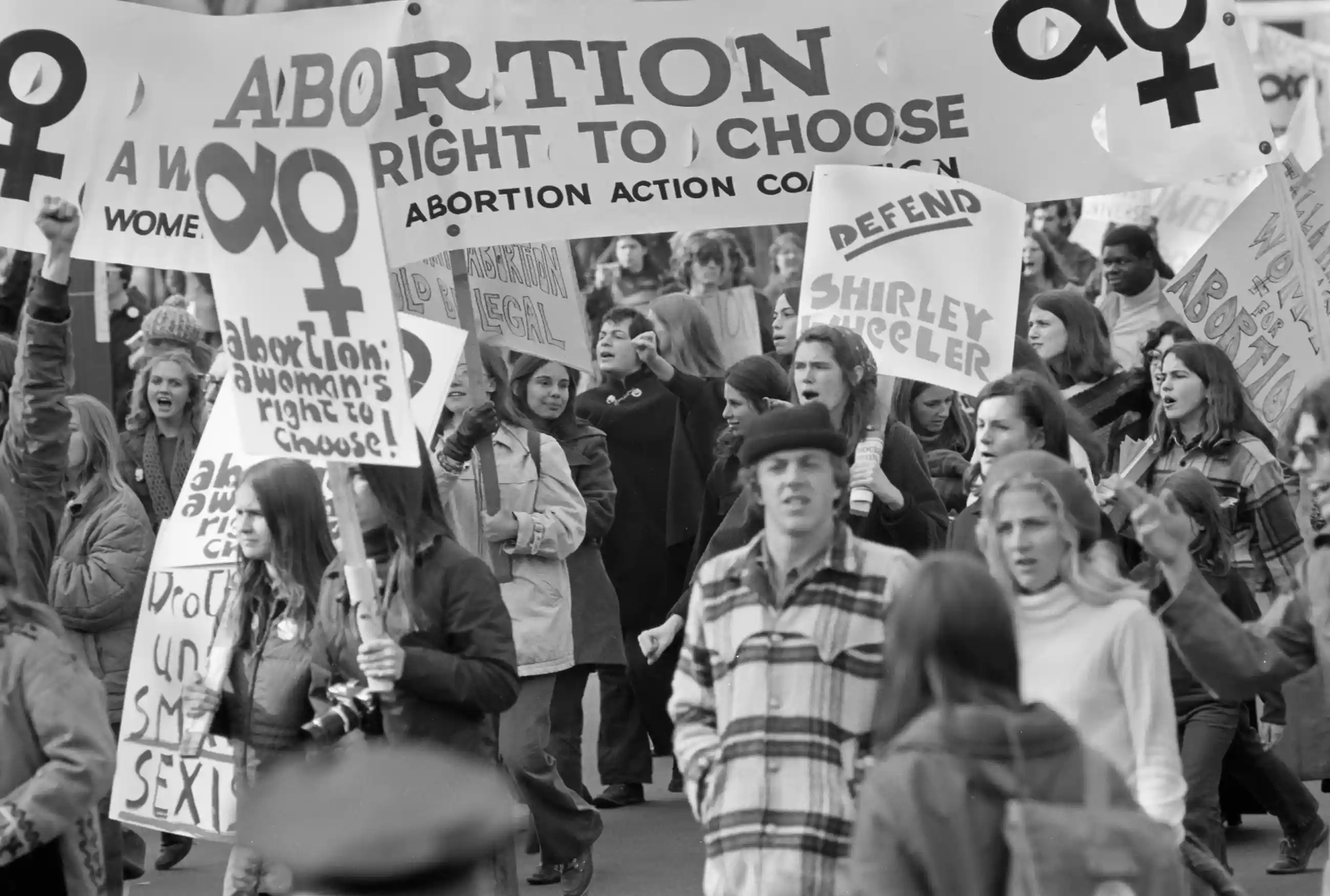 Pro-choice demonstrators