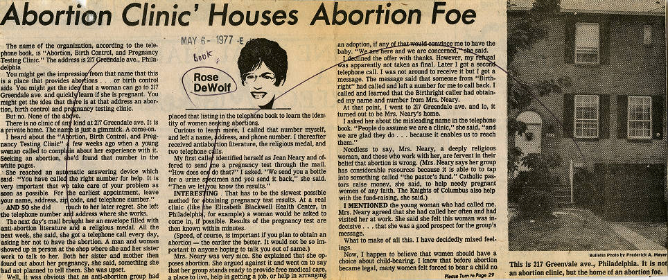 Abortion Clinic Houses Abortion Foe