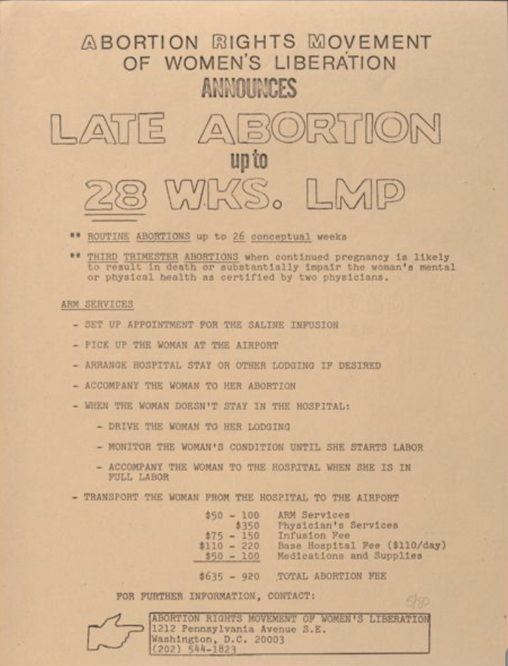 Announces Late Abortion up to 28 weeks announcement