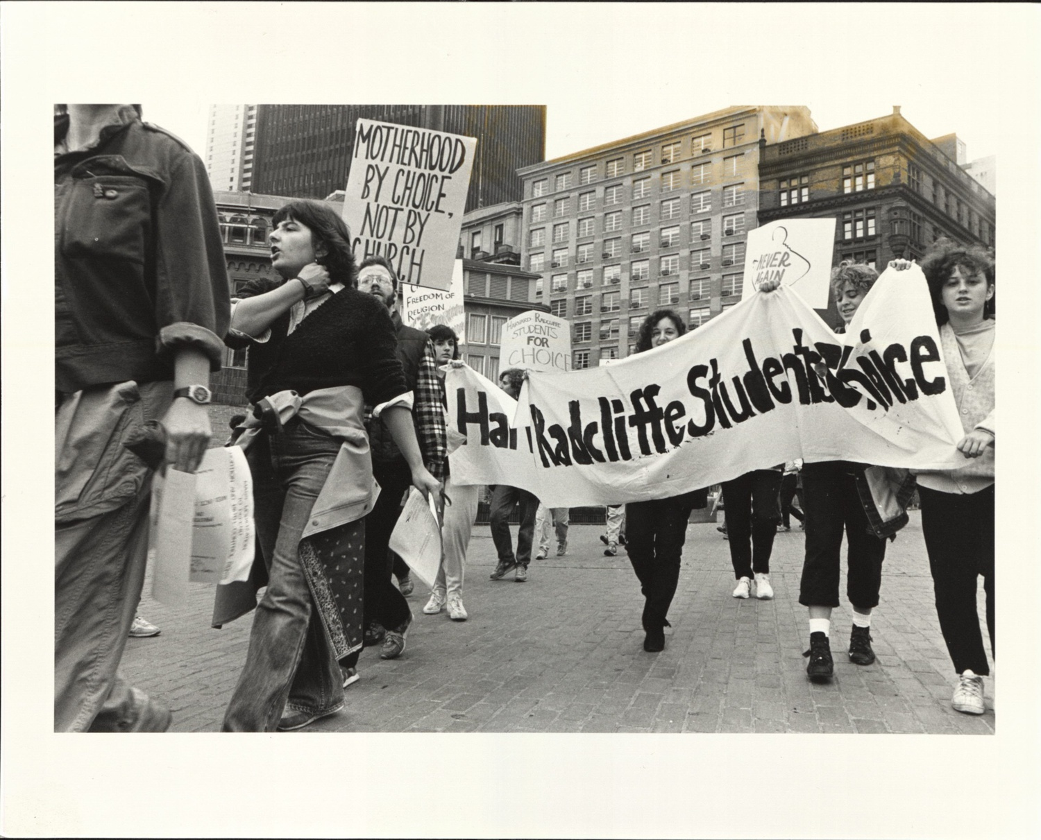 Radcliffe student demonstration, 1985