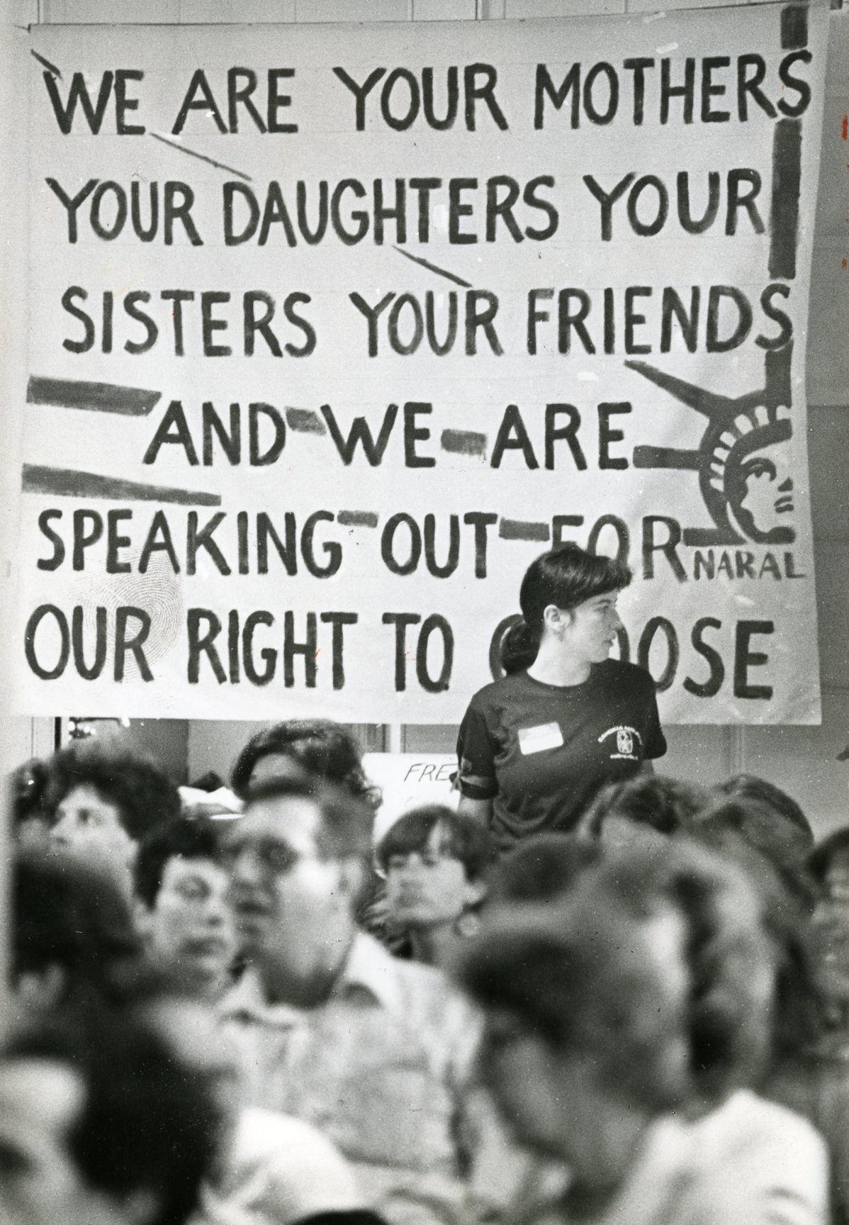 Abortion rights protest in CWE church