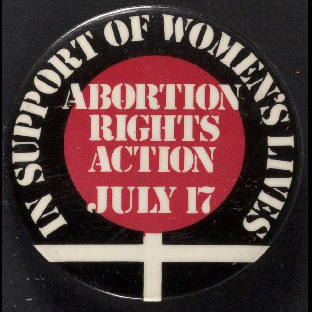 In Support of Women's Lives pinback button