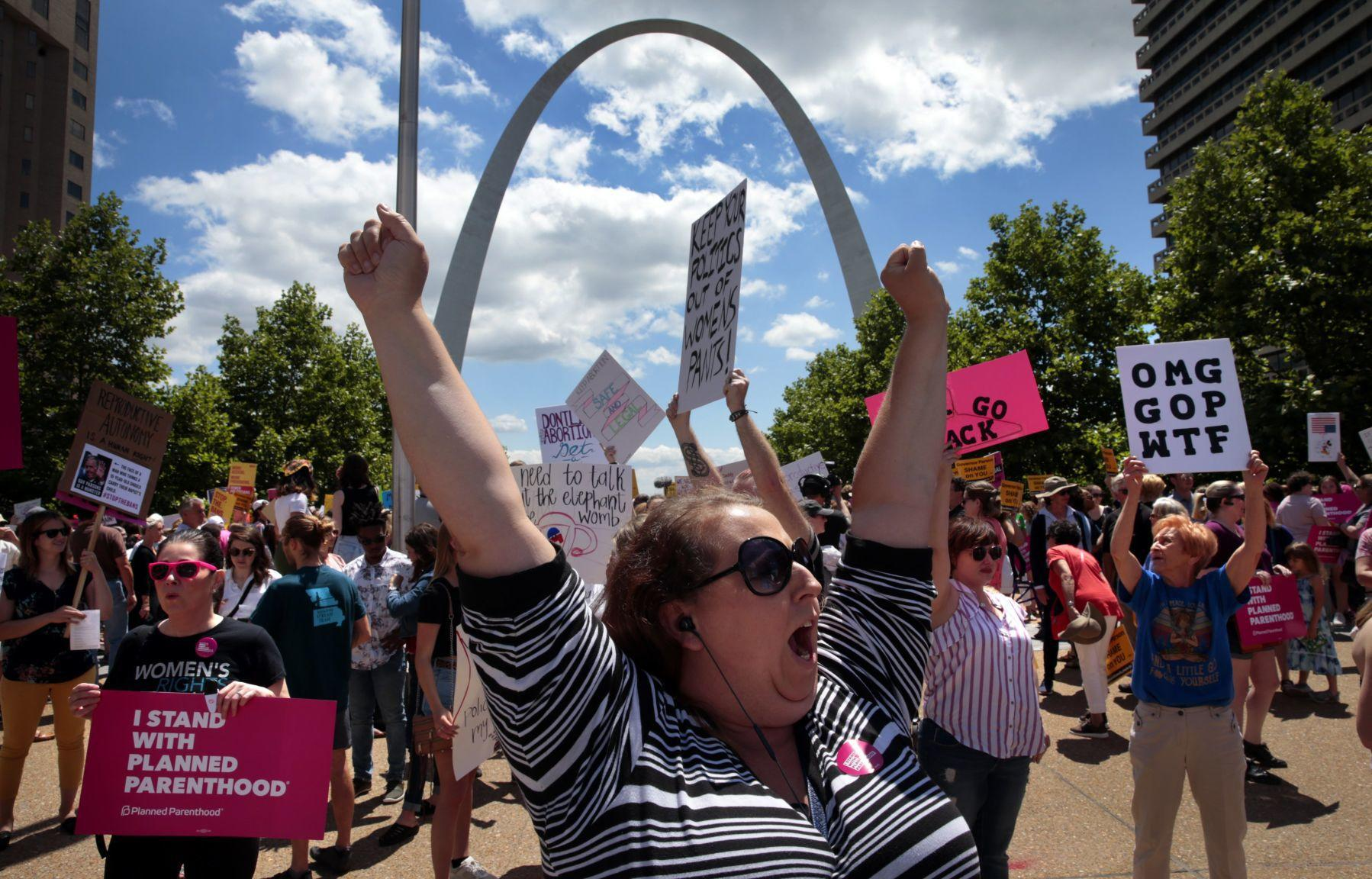 Luther Smith Park pro-abortion rally, 2019