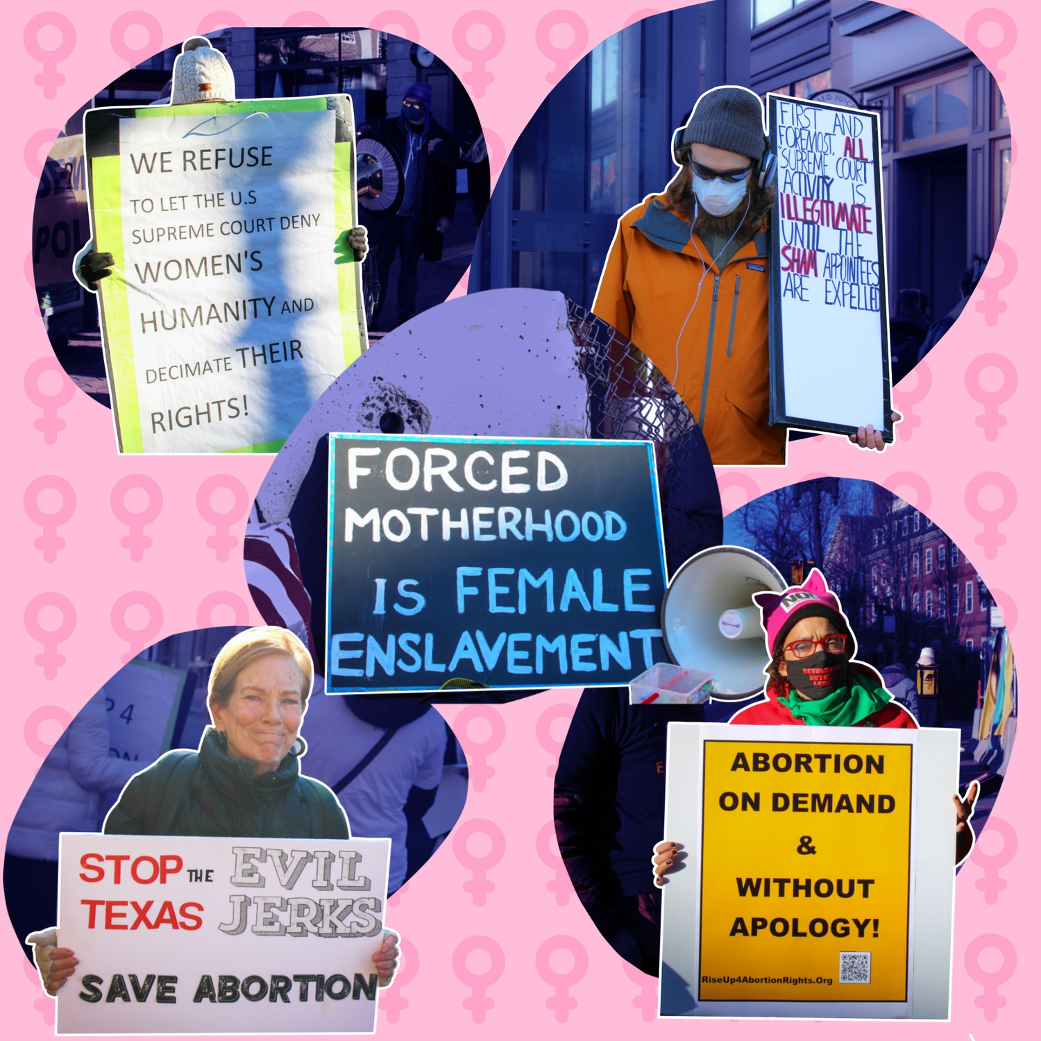 Rise Up 4 Abortion Rights collage